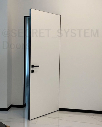 Двері прихованого монтажу з чорним торцем 2001-11